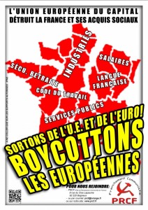affiche boycott l'UE