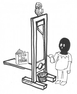Le code du travail à la guillotine