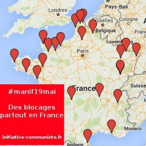 19 mai blocages en France