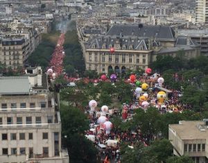 photo aérienne manif 14 juin