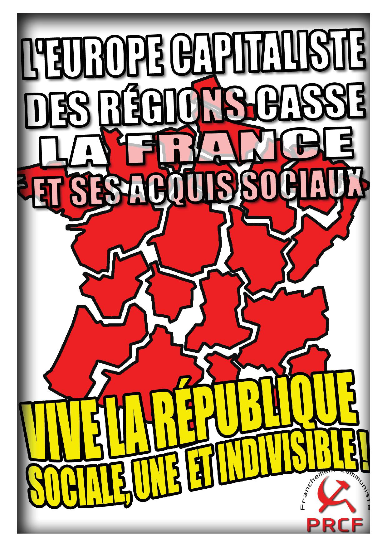 A propos de la manifestation à Perpignan le 10 septembre 2016  : « L’avenir n’est pas au morcellement ethnique de la France dans le cadre d’un Empire euro-atlantique du grand capital »