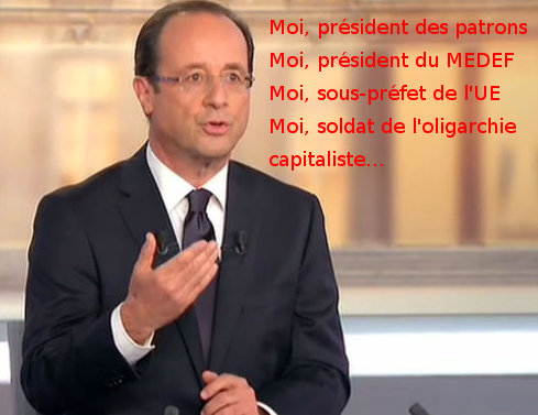 Hollande, Moi, président des patrons