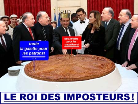 Hollande et son gouvernement PS/Verts : commis du patronat !
