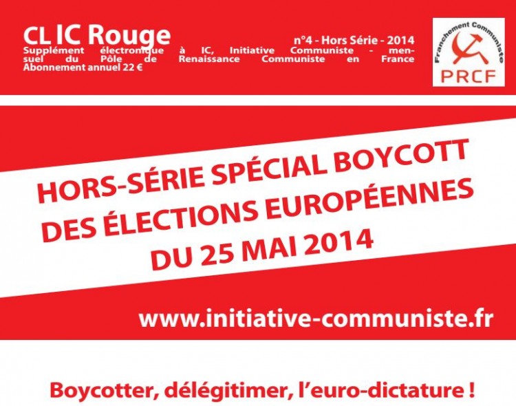 Clic Rouge hors série spécial boycott des élections européennes (n°4 – 2014)