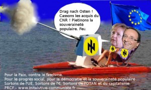 pédalo hollande merkel guerre