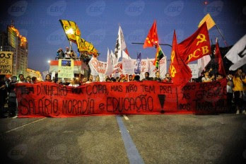 les communistes brésiliens (PCB) dans la rue