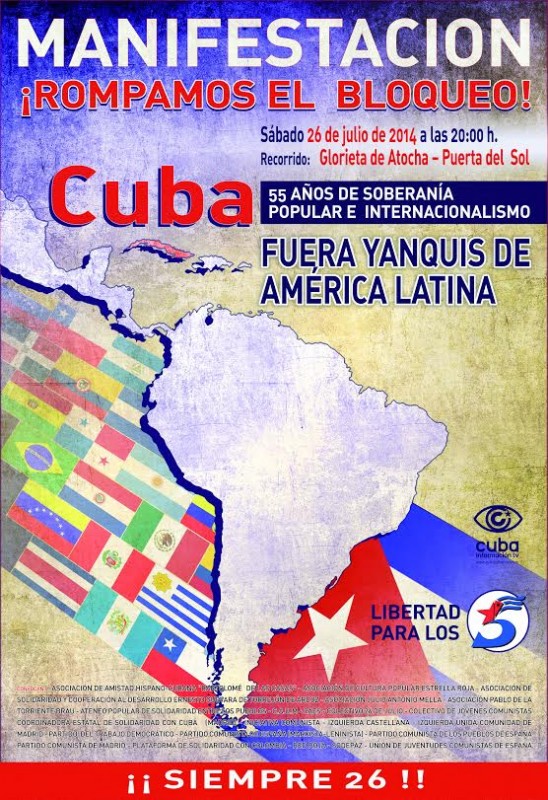 26 juillet 1953 – 26 juillet 2014 : CUBA SOCIALISTE, es siempre el 26 de julio !