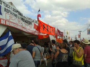 Le stand du PRCF à la fête de l'Huma 2014 