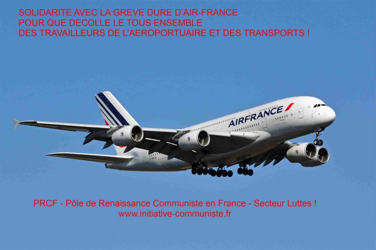 AVEC LES TRAVAILLEURS d’AIR France, RENVOYONS DANS LES CORDES LE GOUVERNEMENT THATCHERIEN ET SES EXECUTANTS BLANQUER, JANAILLAC ET PEPY !