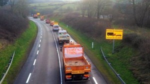 Contre la privatisation des routes et autoroutes les agents de la DIR centre est manifestent