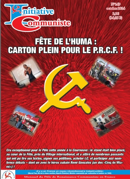 A lire dans Initiative Communiste n 149 – octobre 2014