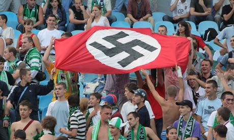 Nazi flag at match