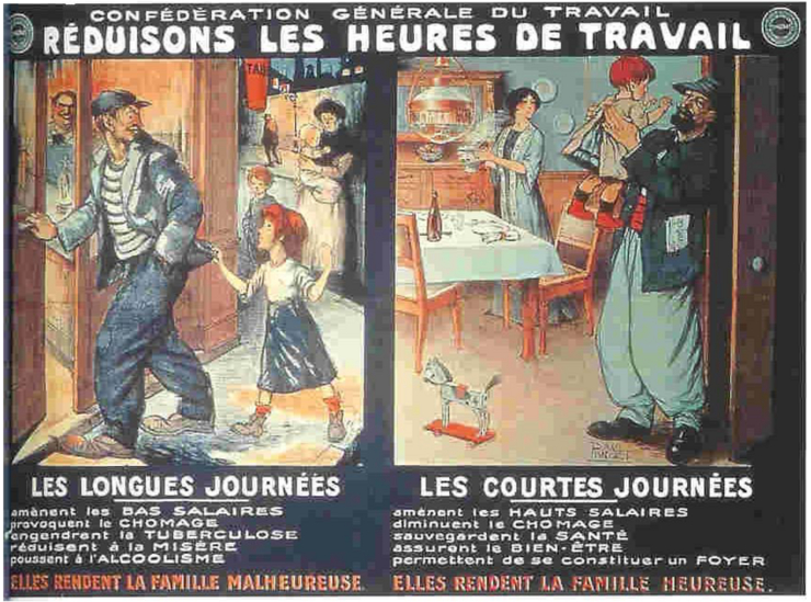 Affiche de la cgt 1er mai 1912 analyse