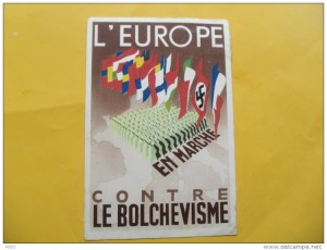 affiche nazie  l'Europe contre le bolchevisme