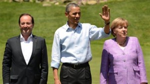 Merkel, Obama et Hollande Site lemag.ma