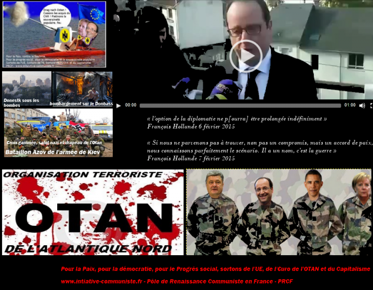 Ukraine : l’Axe OTAN-UE-USA risque la guerre nucléaire #vidéo Hollande menace