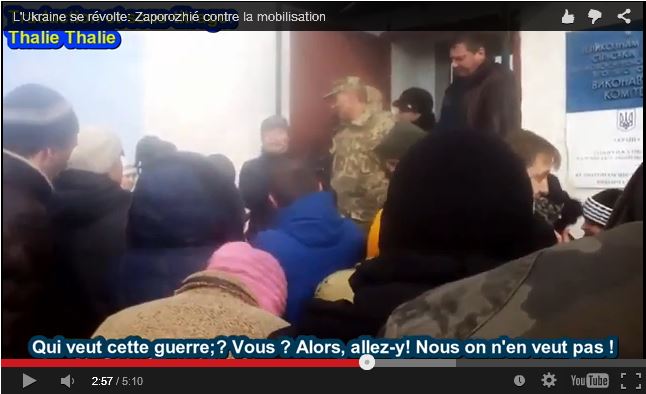 Les ukrainiens se mobilisent contre la mobilisation en ukraine et la guerre #vidéo [Zaporozhye, Kramatorsk