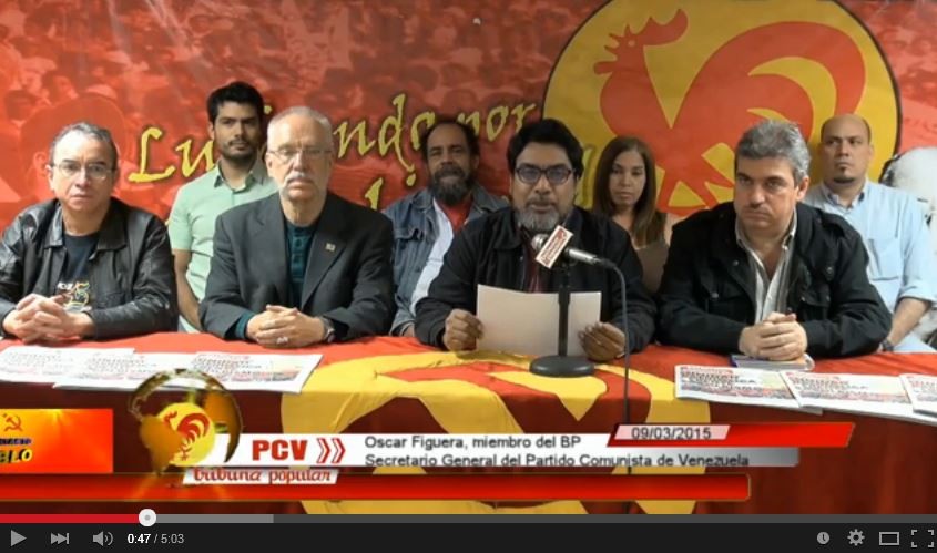 Déclaration du PCV : face à la nouvelle agression impérialiste du gouvernement des Etats-Unis [venezuela]