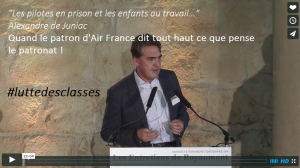 air france lutte des classe juniac