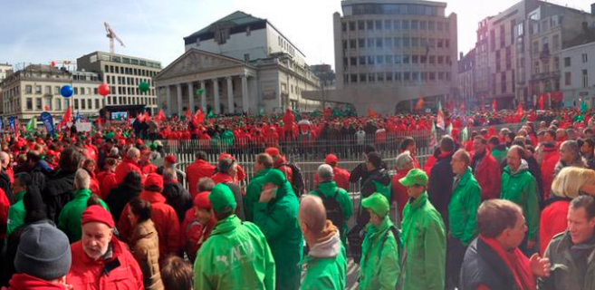 #loitravail #loiPeteers #7oct Grève générale en Belgique  contre l’euro austérité ! Suivons l’exemple !