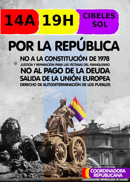 14 Avril 2015, 84e anniversaire de la 2e République espagnole !
