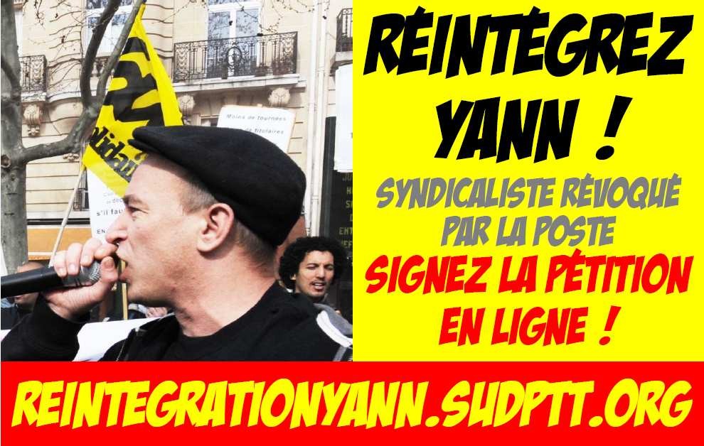 Le PRCF soutien le camarade Yann Le Merrer, militant syndical