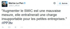 le pen smic