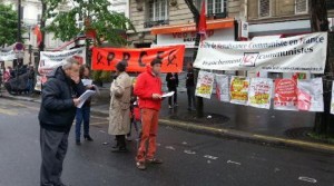 Préparation du point fixe du PRCF sur la manifestation du 1er mai à Paris 