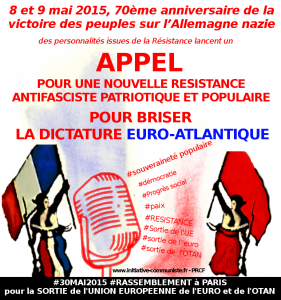 Appel résistance contre l'Union Européenne 2015