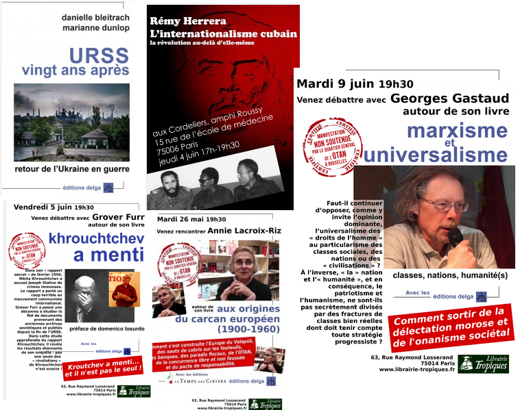 Des sorties de livres et des conférences à Paris ! #Paris [26 mai – 9 juin] …