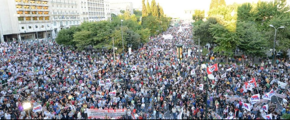 23 juin, contre le nouveau memorandum de la Troika UE Euro FMI, manifestations en Grèce à l’appel du PAME .