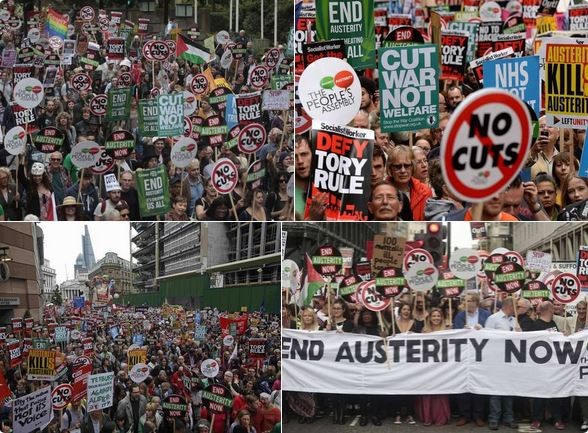 #endausteritynow : Énorme manifestation à LONDRES contre l’austérité [20 juin 2015]