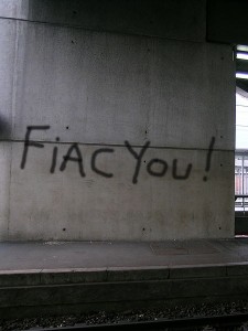 Dominique Antony - graffiti à propos de la FIAC - octobre 2006 http://commons.wikimedia.org/wiki/File:Fiac.jpg