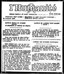 75ème Anniversaire de l’Appel THOREZ-DUCLOS du 10 juillet 1940 – Un appel du PRCF, 9 juillet 2015