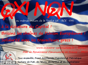 oxi non ue réferendum grèce prcf