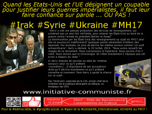 USA renseignement MH17 syrie guerre
