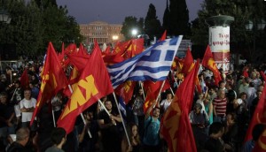 manifestation du KKE place syntagma