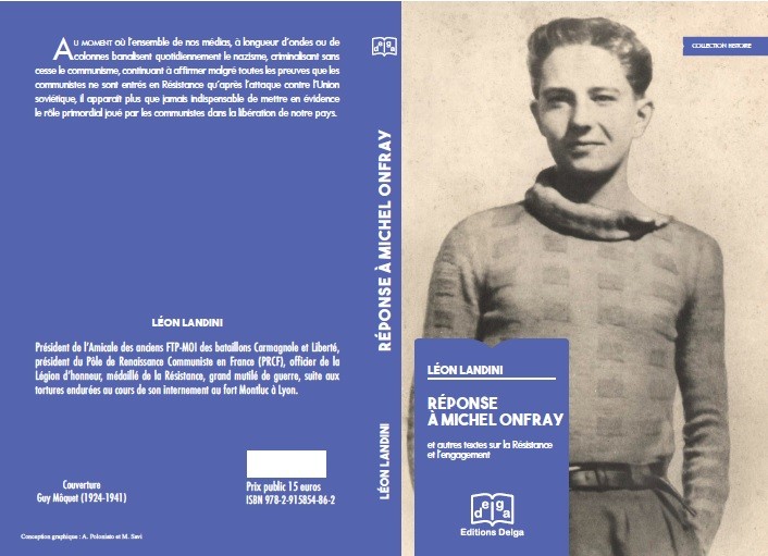 Réponse à Michel Onfray et autres textes sur la résistance et l’engagement – Léon Landini #livre