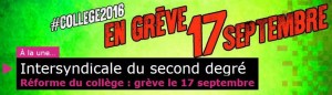 réforme du collège grève snes