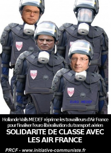 valls hollande medef air france