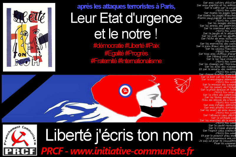 Nous ne céderons pas ! – appel collectif #Liberté #etatdedroit #sécurité vs #etatdurgence