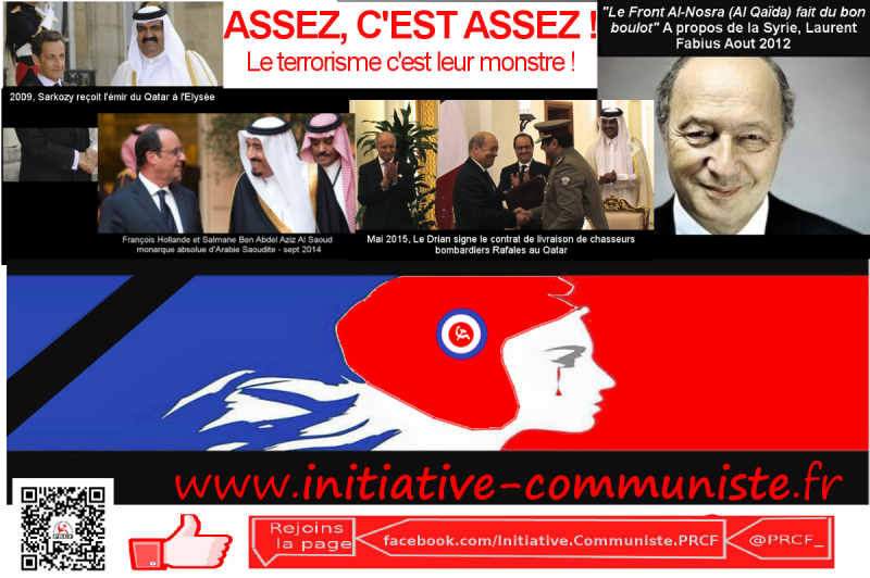 hollande fabius sarozy le terrorisme c'est leur monstre