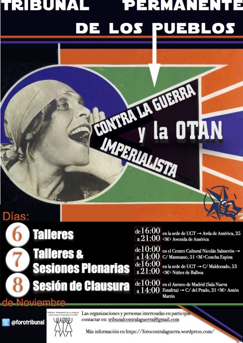 Tribunal des peuples contre l'OTAN Madrid, 6-8 novembre 2015