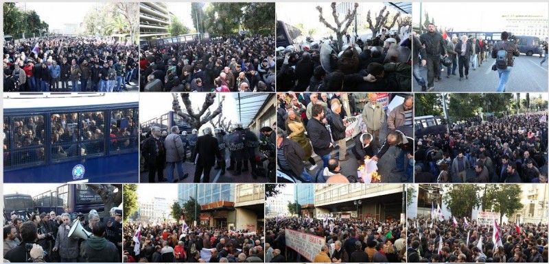 L’UE c’est l’austérité : Syriza diminue les retraites les travailleurs grecs ripostent ! #grève #manifestations #grece