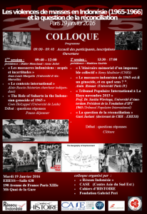 affiche programme colloque indonésie 2016