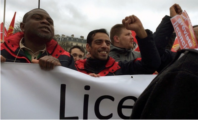 Retour sur la manif de soutien aux Goodyear le 4 février à Paris : Wamen appelle au tous ensemble et en même temps#reportage