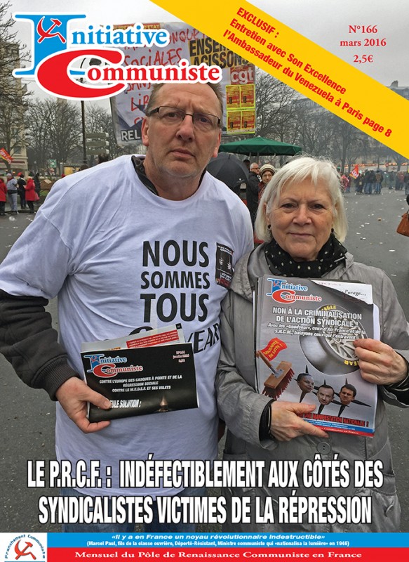 Initiative Communiste mars 2016 est paru ! Achetez le ! IC n°166