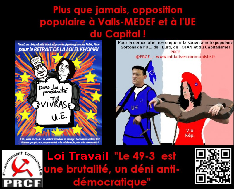 Loi travail : les Français toujours massivement pour le retrait du texte. Le 49-3 unanimement rejeté !