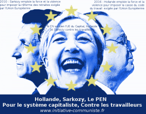 hollande sarkozy le pen UE UMPEN