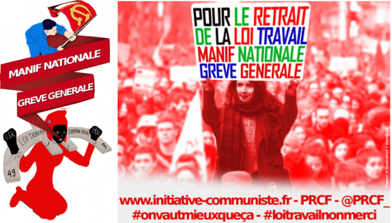 TOUS à PARIS pour une MANIFESTATION NATIONALE DE COMBAT ! #LoiTravail